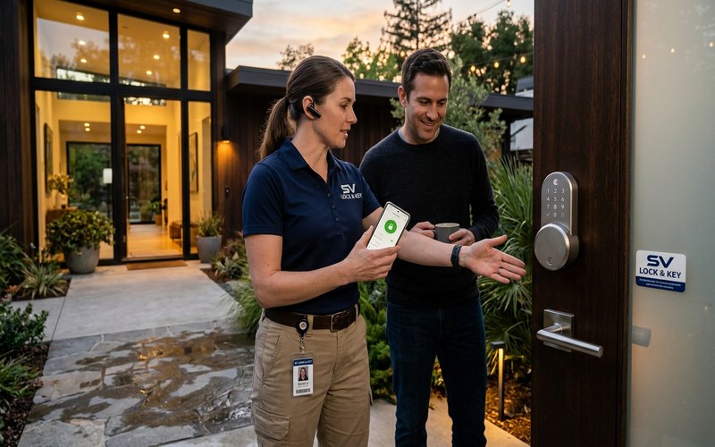 Smart lock technology Schlage Encode August Wi-Fi Santa Clara Silicon Valley